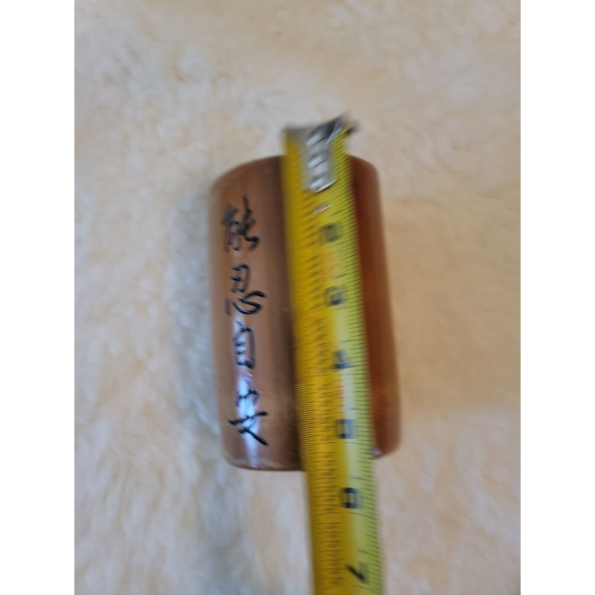 Vintage handmade Chinese Exquisite Hand-carved Text Carving bamboo Brush Pot