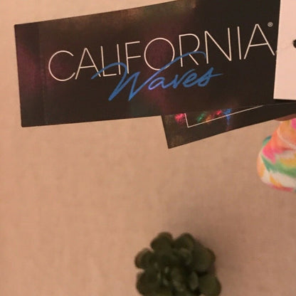 California Waves Shirred Side Tab Tie Dye Hipster Size Small