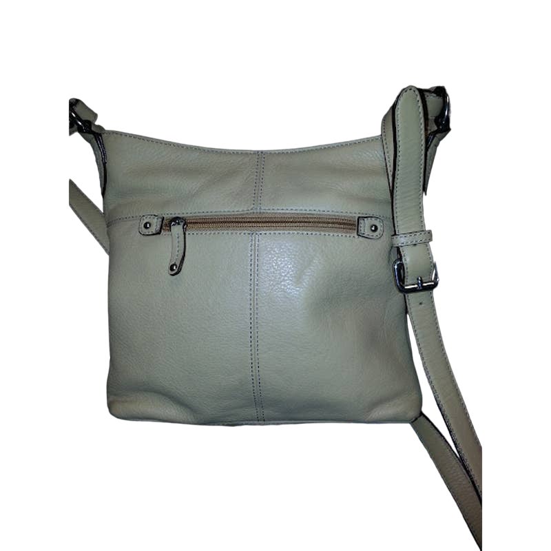 Vintage Tignanello purse Light Brown Lined Cross Body Bag Chain Pattern Interior