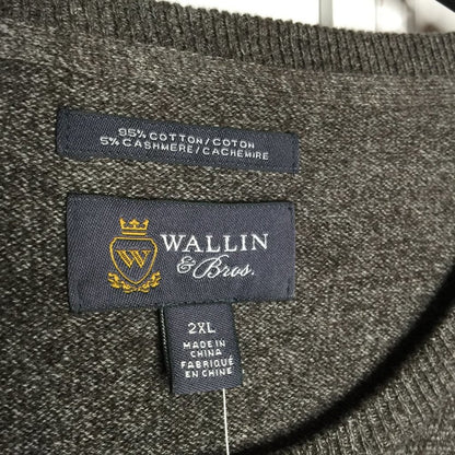Wallin & Bros Classic Sweater Crew Neck Long Sleeve Olive Tuscan Marl Size XXL
