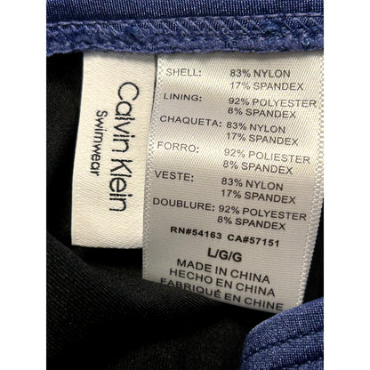 Calvin Klein NWT Hipster Bikini Bottoms Violet Shimmer Swimwear Size Large