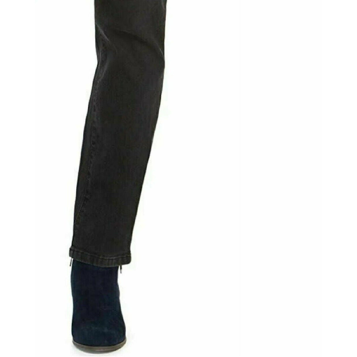Style & Co Tummy-Control Straight-Leg Jeans High Rise Black Smudge Size 18 pants