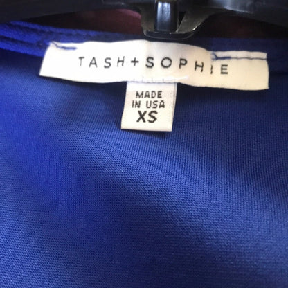 Tash + Sophie V Neck Fit & Flare Dress XSmall XS NEW Royal Blue