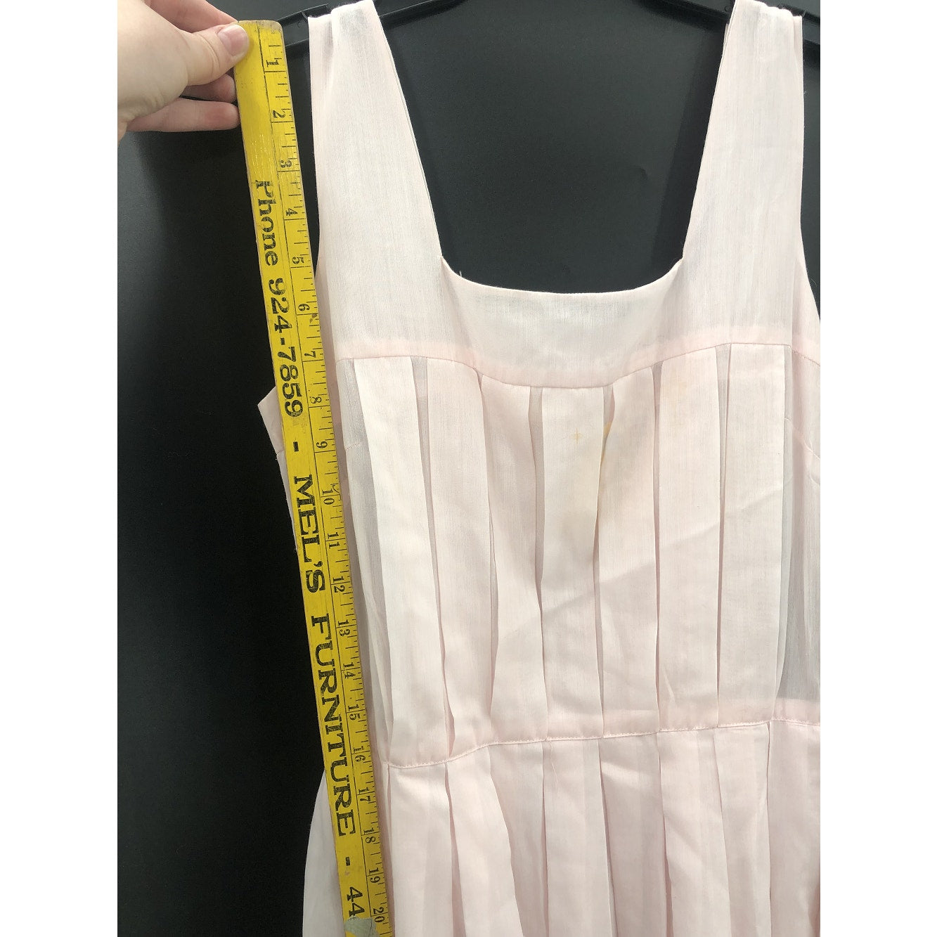 Palm Fashions Vintage 1960's Pleated Sun Dress Pink Small Lightweight