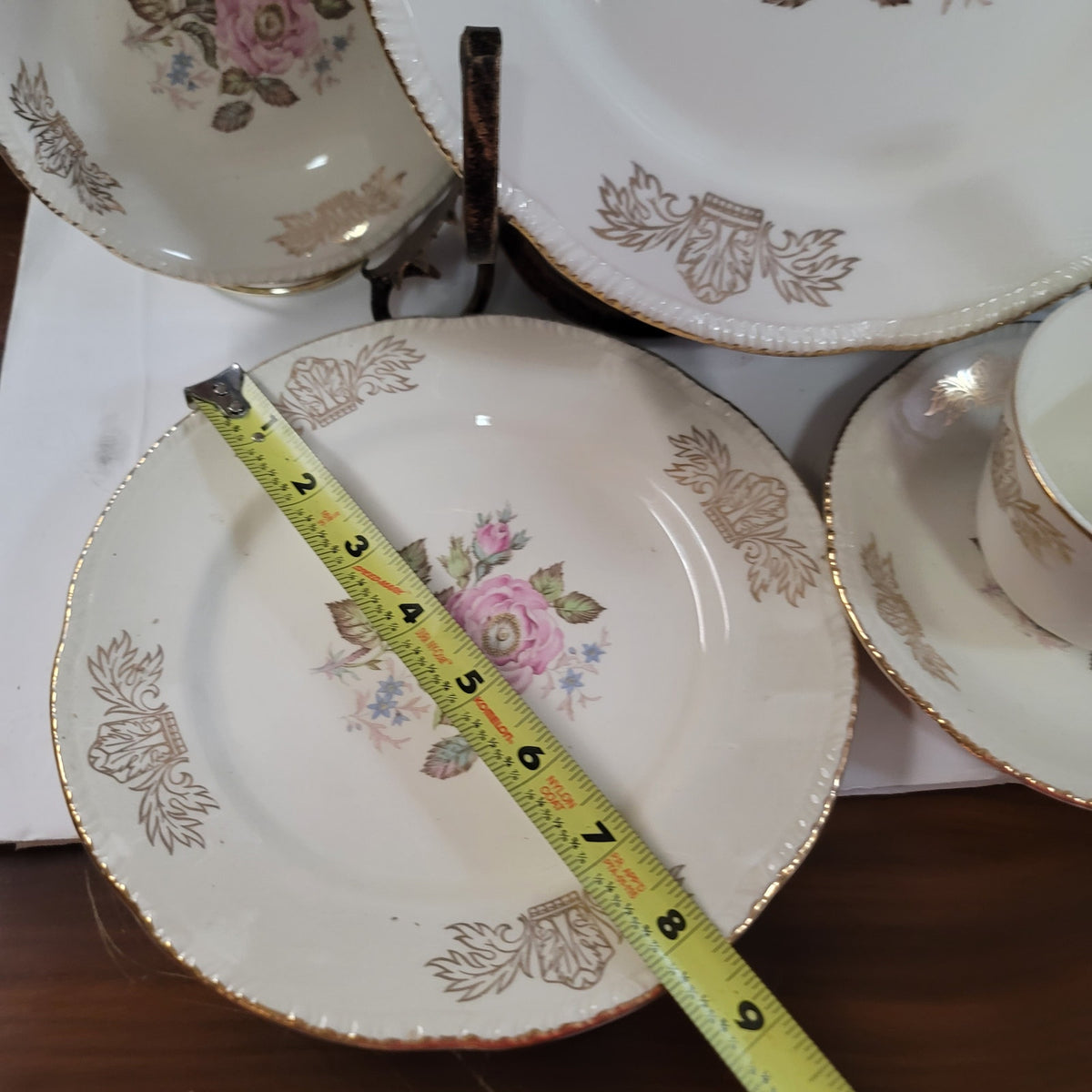 Homer Laughlin Queen Ester Dinner salad bread Plate Bowl cup saucer One Setting