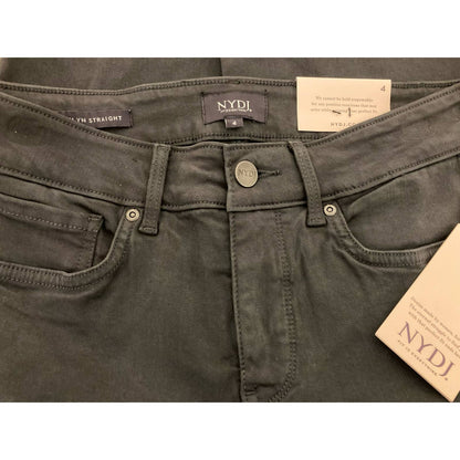 NYDJ Women's Jeans Marilyn Straight Size 4 Vintage Pewter Gray NWT Pants