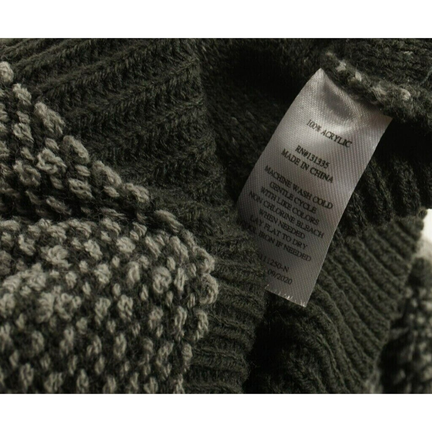 Socialite Slouchy Loop V-Neck Pullover Sweater Size Large in Charcoal NWT