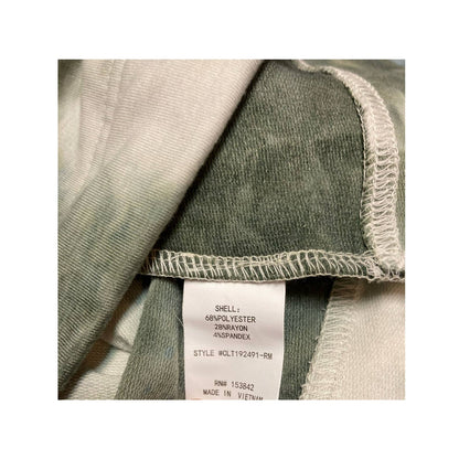 Melloday Womens Hoodie Sweatshirt Medium Olive Green Tie Dye NEW Pocket Hipster