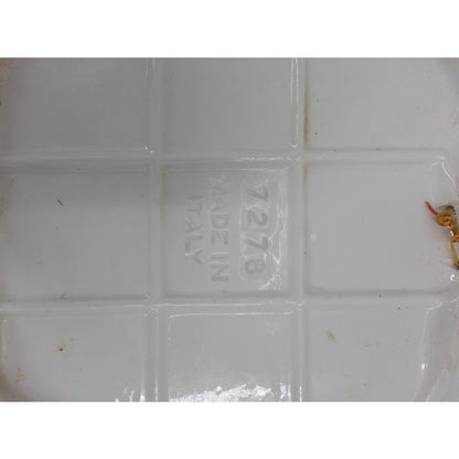 Vintage Trivet made in Italy Grapes in Basket Porcelain 11x6