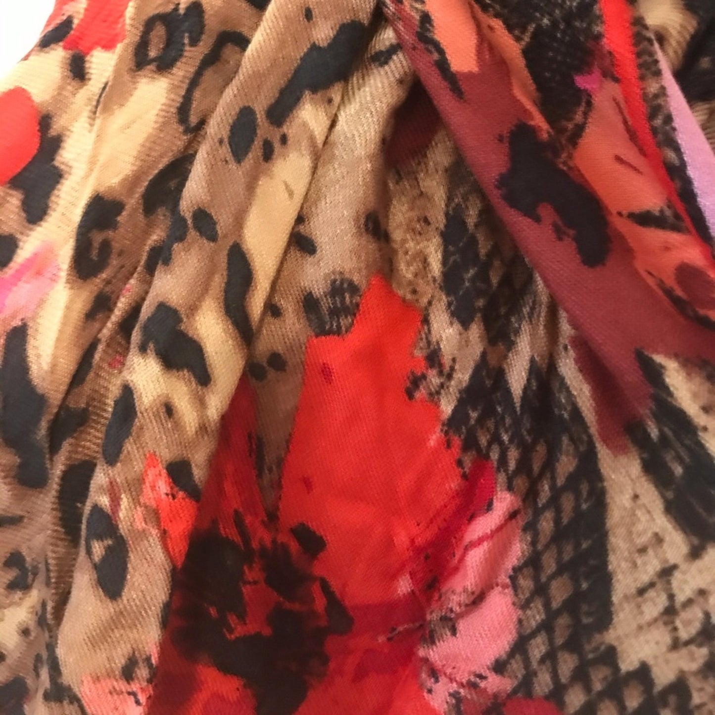 INC International Concept Animal Floral Pashmina NEW scarf wrap flowers oversize