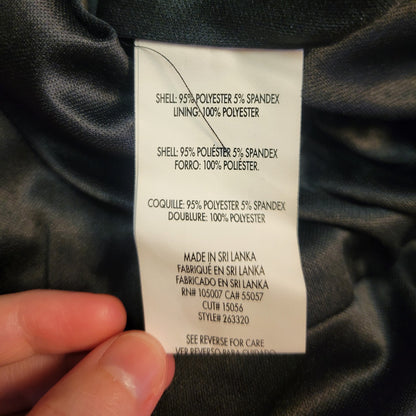 Marina NWT Matte Jersey Jumpsuit Satin Shawl Collar Black Size 16