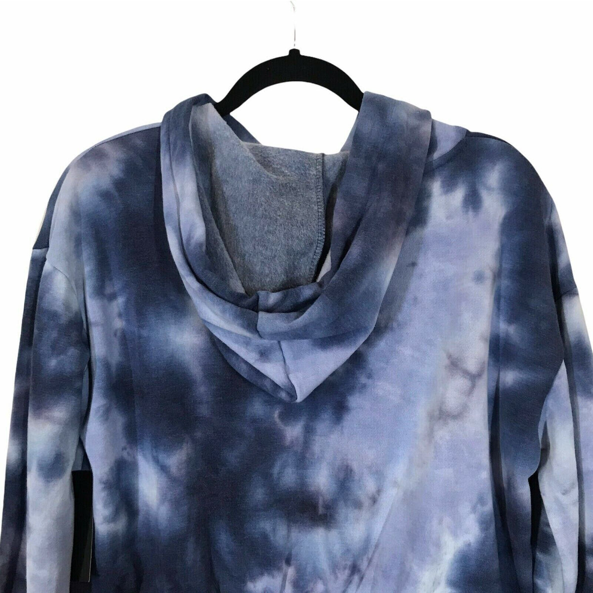 Ookie & LaLa Long Sleeve Pullover Hoodie Navy/White Tie Dye Size Medium NWT