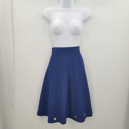 Murray's Originals Hallandale Fla 2 Pc Vintage Skirt Vest Set Blue SMALL Cowgirl
