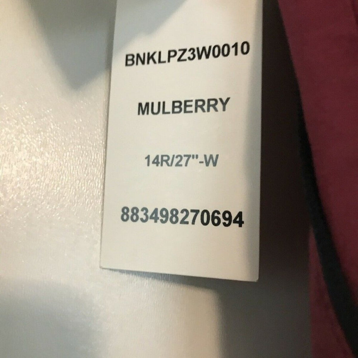 NWT Ralph Lauren Classic Fit Stretch Mulberry Pant 14R/27 waist