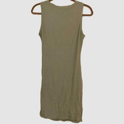 Love Fire Side-Ruch Sleeveless Tank Bodycon Mini Dress Sz Medium in Seagrass NWT