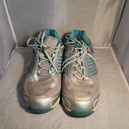 Orthofeet Biofit Women 975 XWide Size 11.5 Gray Teal Diabetic Comfort Shoes