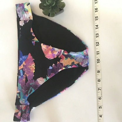 Bar III Bikini Bottoms Tabbed Sides Tech Floral Size Medium
