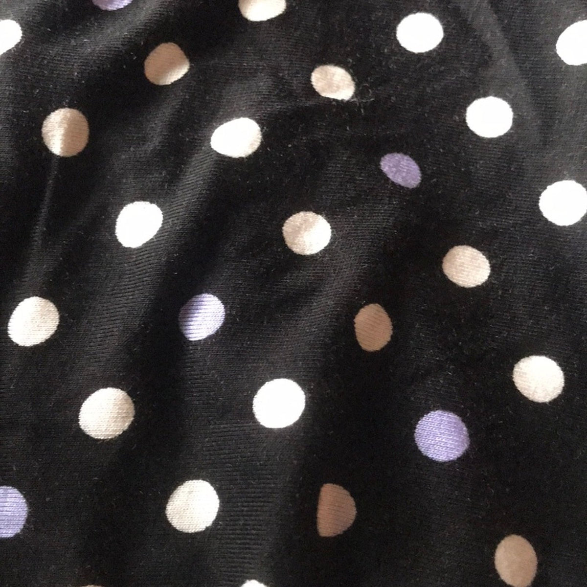14th & Union Shirred Wrap Polka Dot T-Shirt Size Large