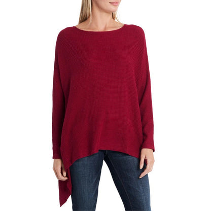 1.State NWT Knot Back Waffle Knit Top In Deep Rouge Size Medium