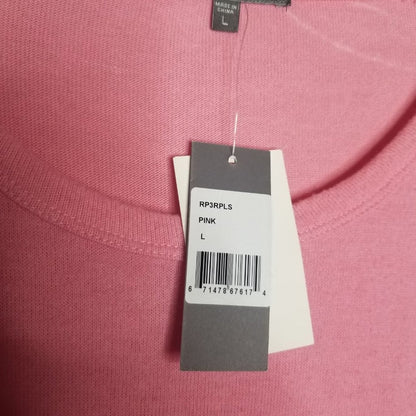 PJ Salvage Long Sleeve Boat Neck T-Shirt Flamingle Graphic-Print Pink Medium