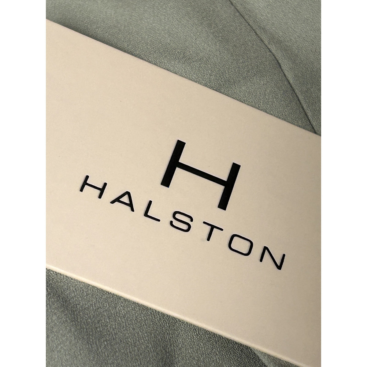 H By Halston NWT Aqua Gray Split Neck Cap Sleeve Blouse Top Size Large