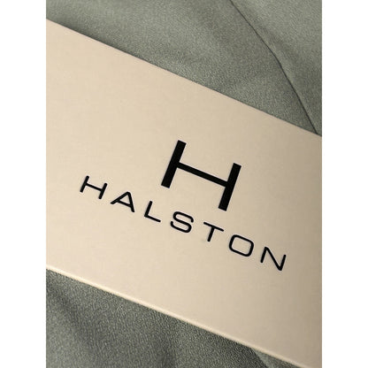 H By Halston NWT Aqua Gray Split Neck Cap Sleeve Blouse Top Size Large
