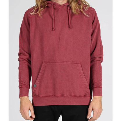 Lira Essentials VINTAGE WASH PULLOVER HOODIE sweatshirt Garnet BURGUNDY Large