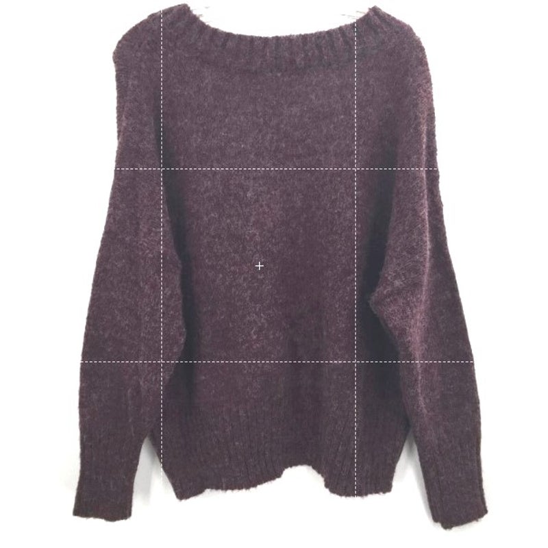 Abound Long Sleeve Pullover V-Neck Sweater Size Large in Solid Burgundy Stem NWT
