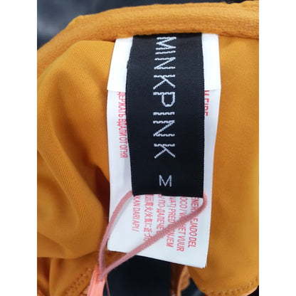 MINKPINK Women's Golden Days Underwire Bikini Top Tangerine Medium NEW