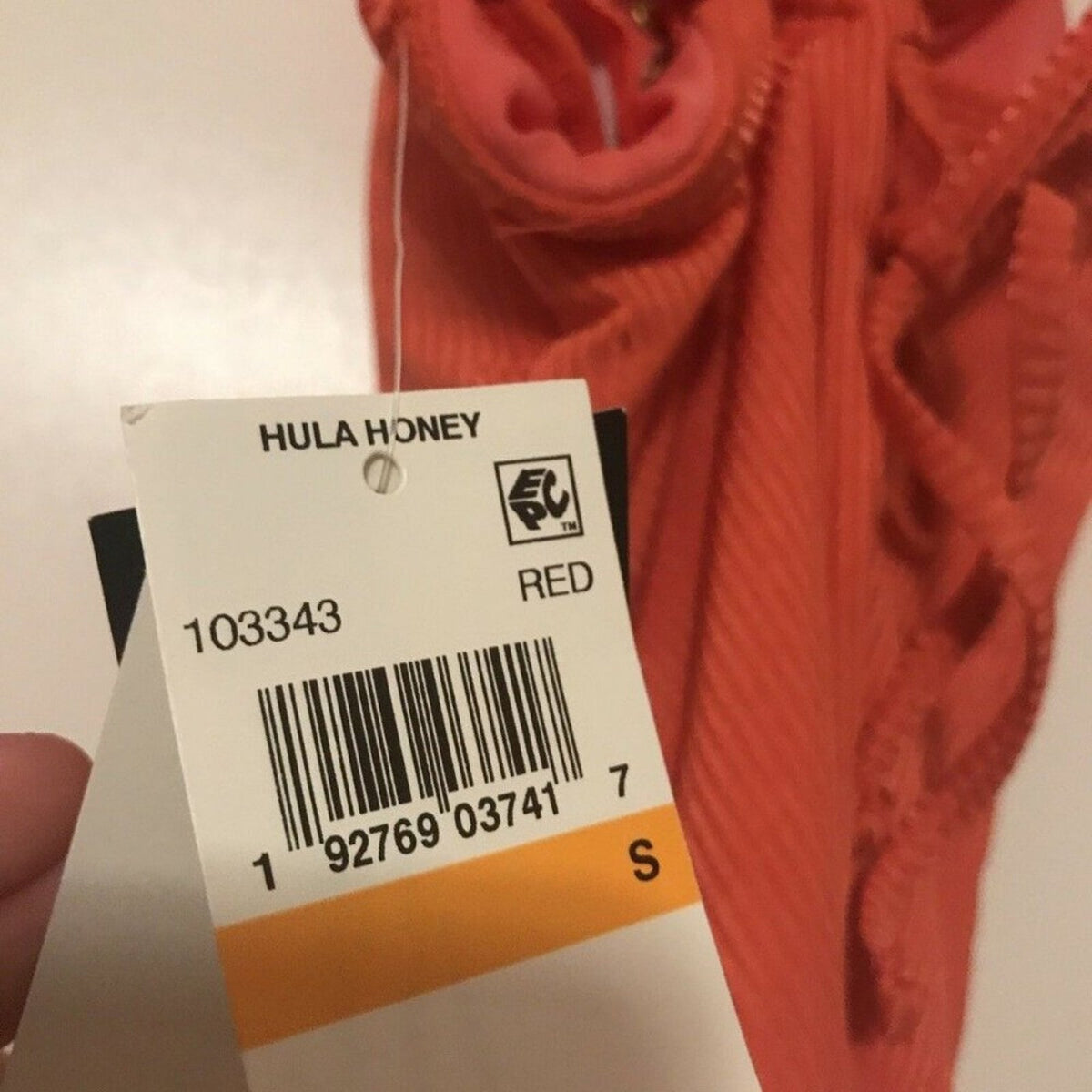 NWT Hula Honey Juniors' Shimmer One-Piece Swimsuit Size Small