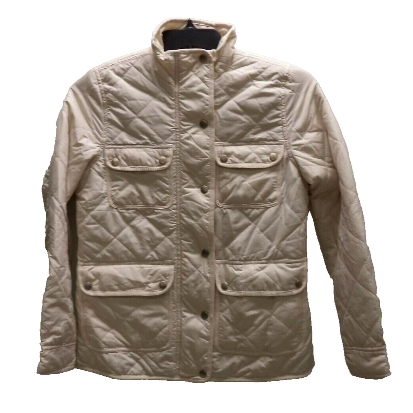 Thread & Supply Fleece Lined Quilted Utility Jacket Sz Extra Small Bone NWT