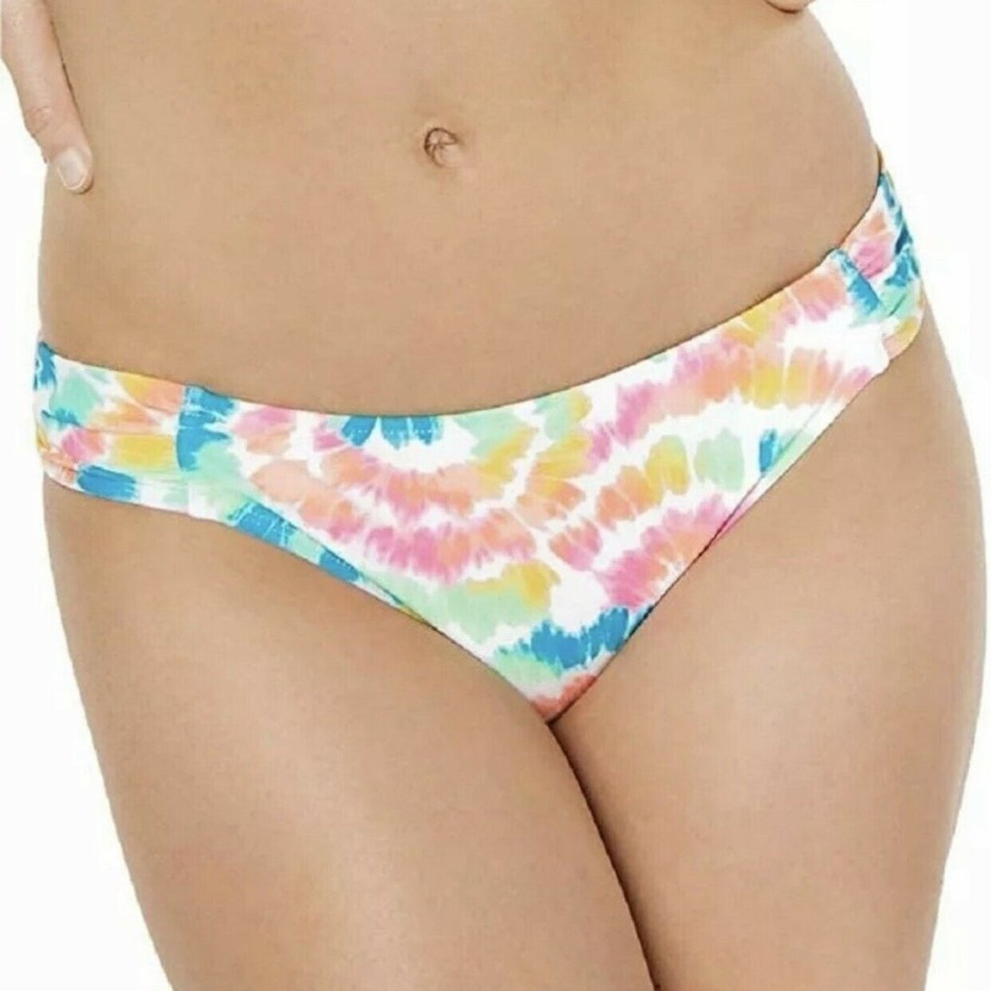 California Waves Shirred Side Tab Tie Dye Hipster Size Small