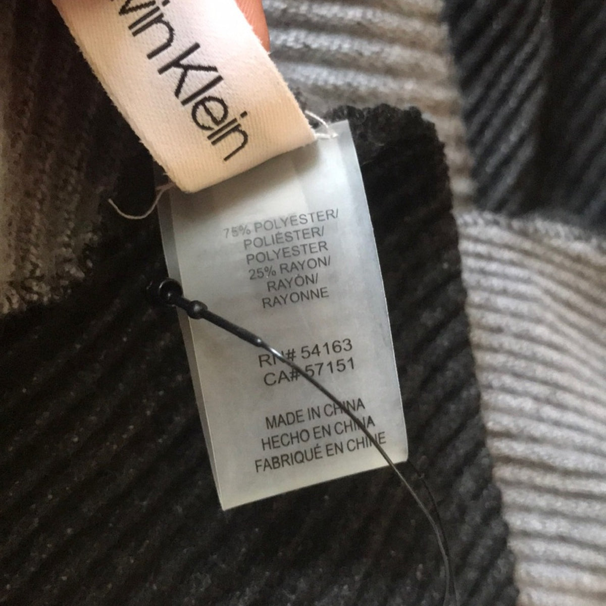 Calvin Klein Double Faced Pleated Blanket Scarves