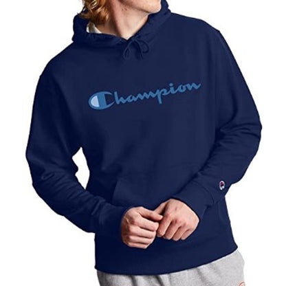 Champion NWT Men's Navy Long sleeve Hooded Sweatshirt Size Small