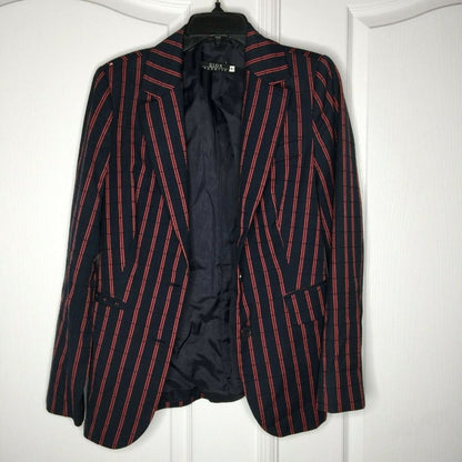 Vintage Zion Fashion Button Front Blazer Jacket Medium