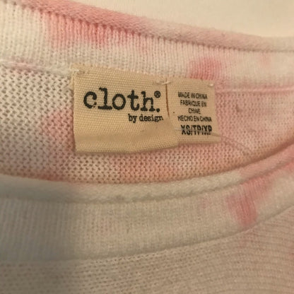 Cloth by Design NWT Pink Tie Dye front tie sweater XS