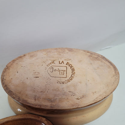 La Bourguignonne 6" Terrine Dutch Oven Stoneware Made in France - Set of 2