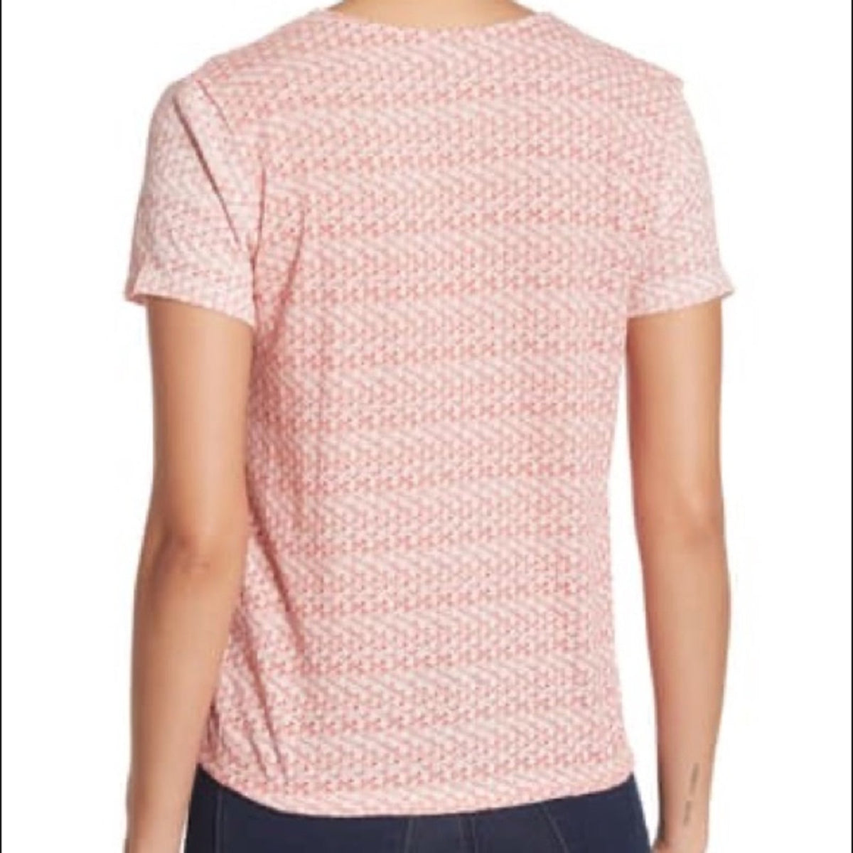 Lucky Brand Deco Geo Surplice Neck Top Size Medium