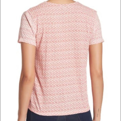 Lucky Brand Deco Geo Surplice Neck Top Size Medium