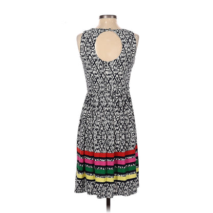 Eliza J Casual Dress Size 2 Fit Flare Cut out back Detail Multicolor Career work