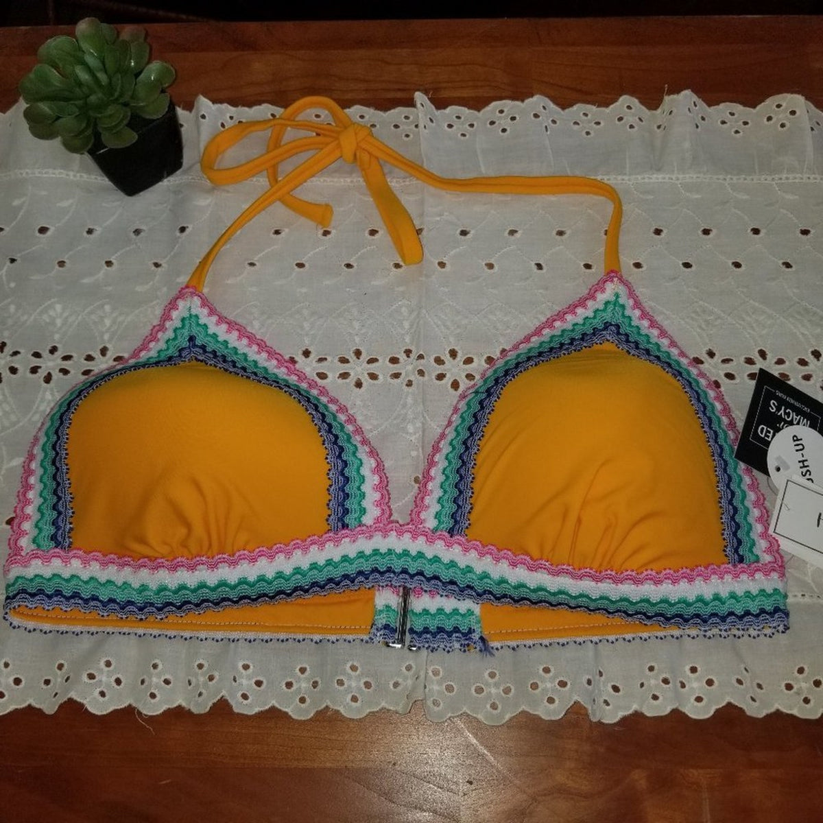 Hula Honey Junior's Smock and Roll Push-Up Bikini Size Large