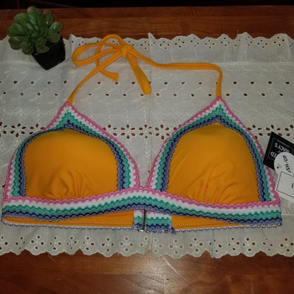 Hula Honey Junior's Smock and Roll Push-Up Bikini Size Large