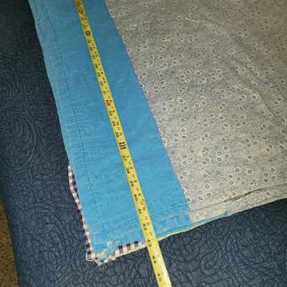 Vintage Handmade Quilt Full or Twin Bedspread Blanket Farmhouse Cabin 56x86