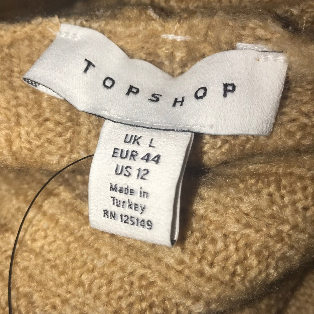 Topshop NEW Long Open Front Cardigan pockets Large