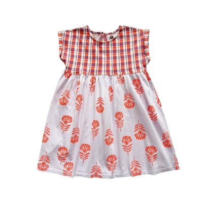 Tea NWT Children’s Floral Plaid Stacked Dress Size 2