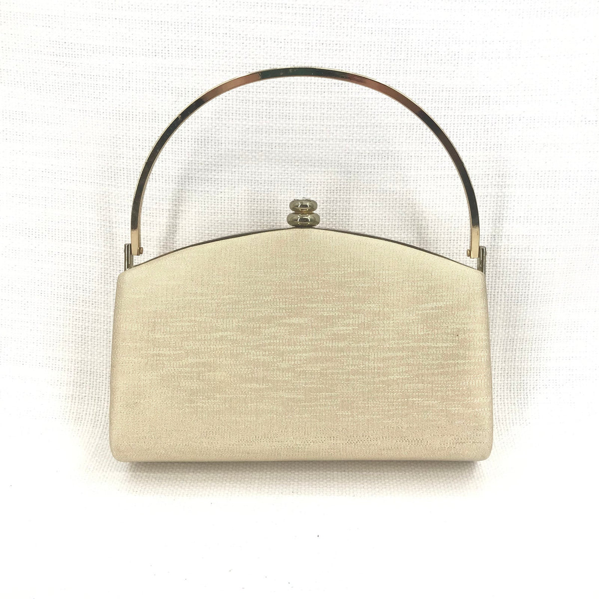 Vintage Women's Party Gold Clutch Hand Purse Bag Gold Chain Hard side