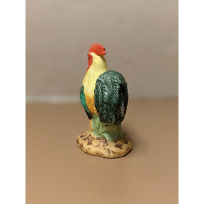 Lefton Japan 1984 Vintage Porcelain Rooster Farm Chicken Figurine Matte Finish