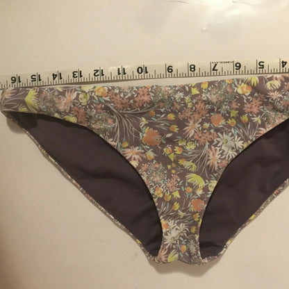 NWT Raisins Lavendar Floral Hipster Bikini Bottom Size Large