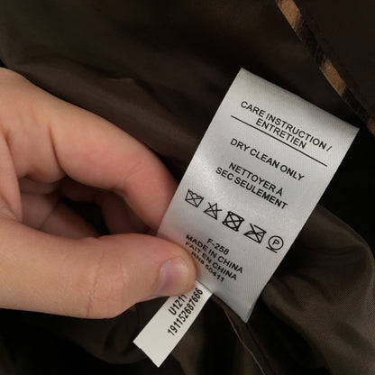 NINE WEST Women's Hooded Puffer Quilted Jackets Long Sleeves Brown Small NWT