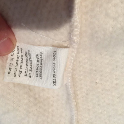 Blu Pepper Faux Shearling Teddy Hooded Jacket Full Zip Ivory SMALL SOFT pockets